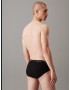 Calvin Klein 000NB3998A-PRU, Σλιπ με άνοιγμα Hip Brief 3 pcs Cotton Classics, ΜΑΥΡΑ